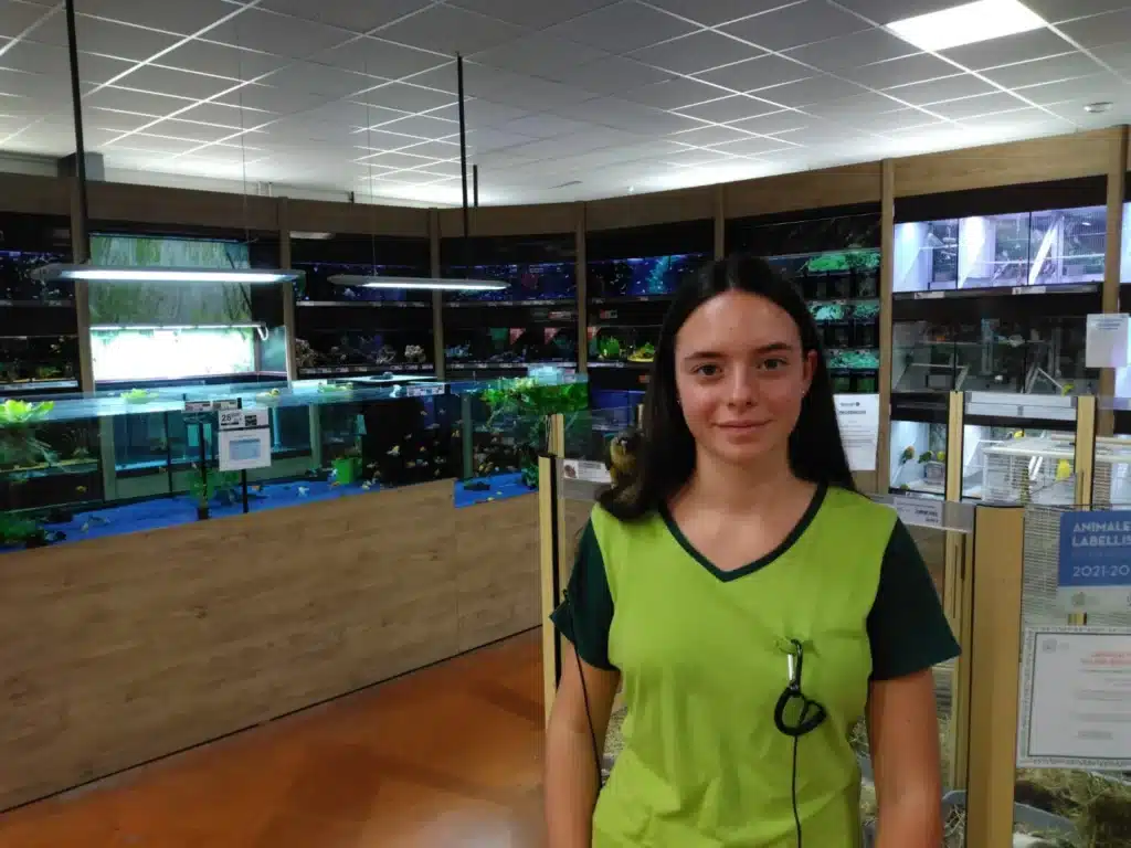 apprentie mfr rhone en visite de stage dans un magasin d ani