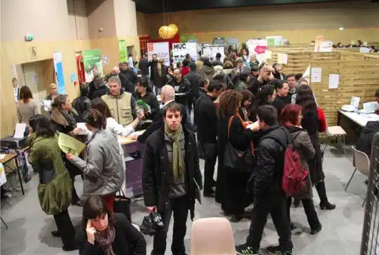 foule lors d un evenement mfr a chessy rhone